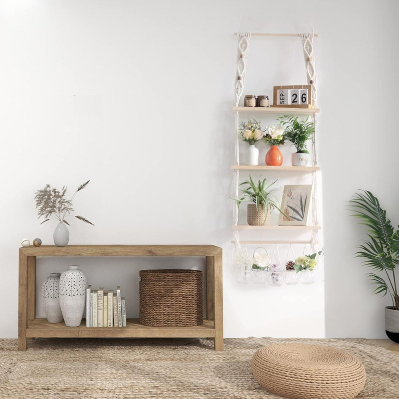 Cutburth 3 Piece Wood Floating Shelf
