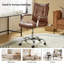 Gedrie Modern Faux Leather Swivel Office Chair-607770270-647542784