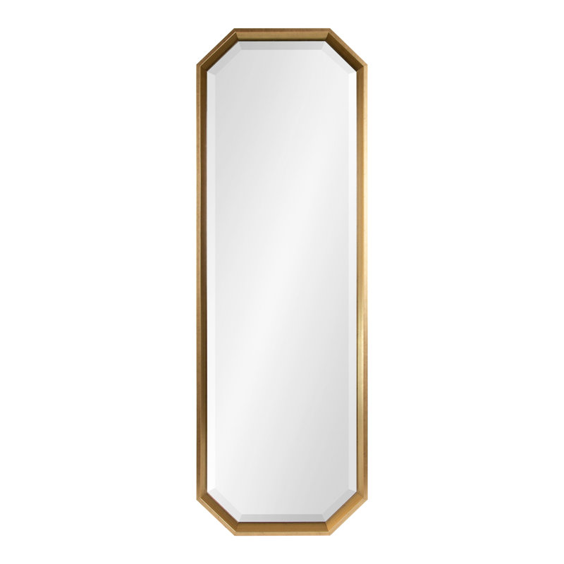 Flat Mirror, 48.37" x 17.37", Gold