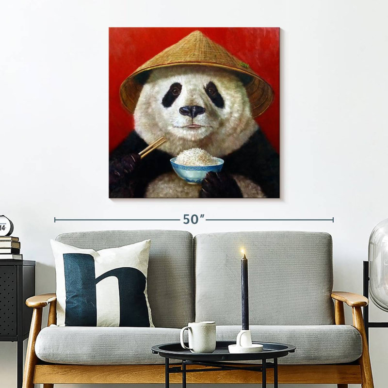 Crowle Panda Feast, 30" H x 30" W