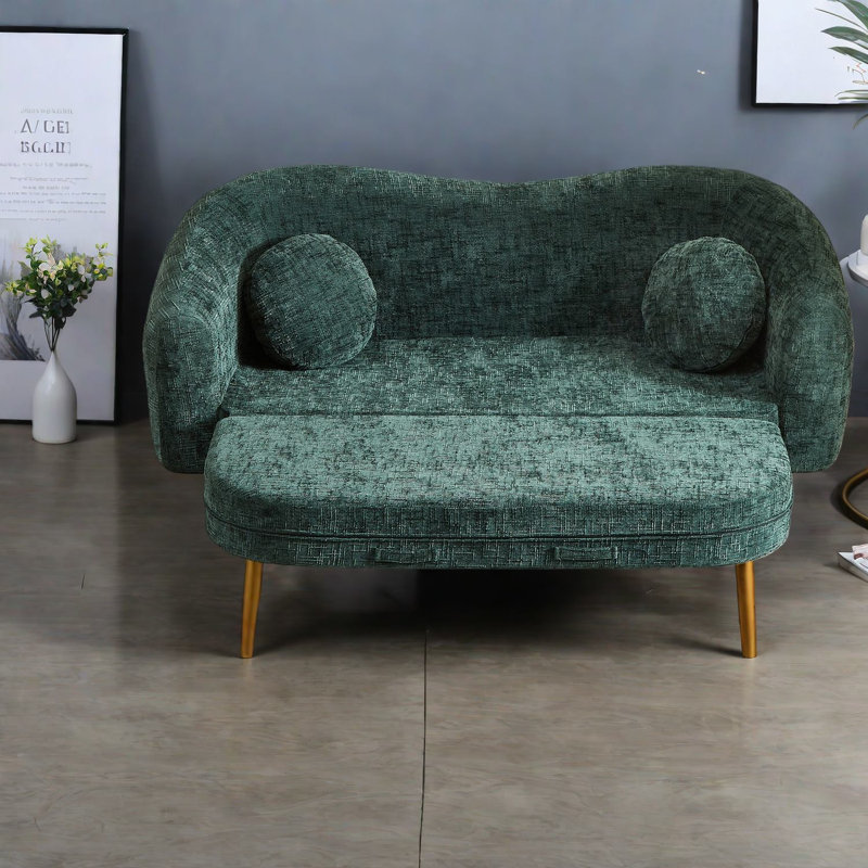 Compression Convertible Sofas, 86 Inch Chenille Modern Home Recliner