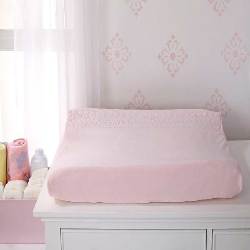 Housse de matelas à langer super douce chantilly brodé Rachell