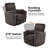 39" Wide Modern Power Oversized Recliner Chair with 2 Pillows, USB Ports Electric Nursing Reclining Chairs, Comfy Chair for Bedroom Living Room-627967595