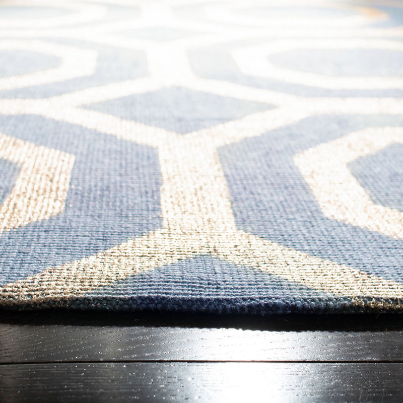 Tapis en jute tissé à la main Columbus, Tapis de couloir 2 pi 3 po x 8 pi