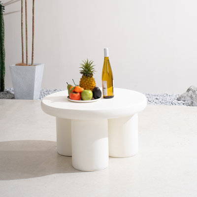 Round Magnesium Oxide Coffee Table