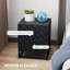 40cm W Engineered Wood Bedside Table