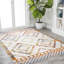 Tapis ivoire / bleu / orange Amir Moroccan Beni Souk-2111709171