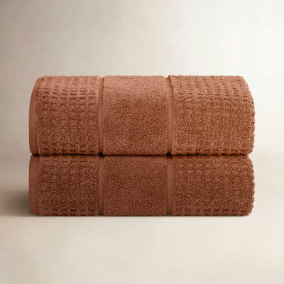 Hiyabel Waffle Cotton Bath Sheet Set