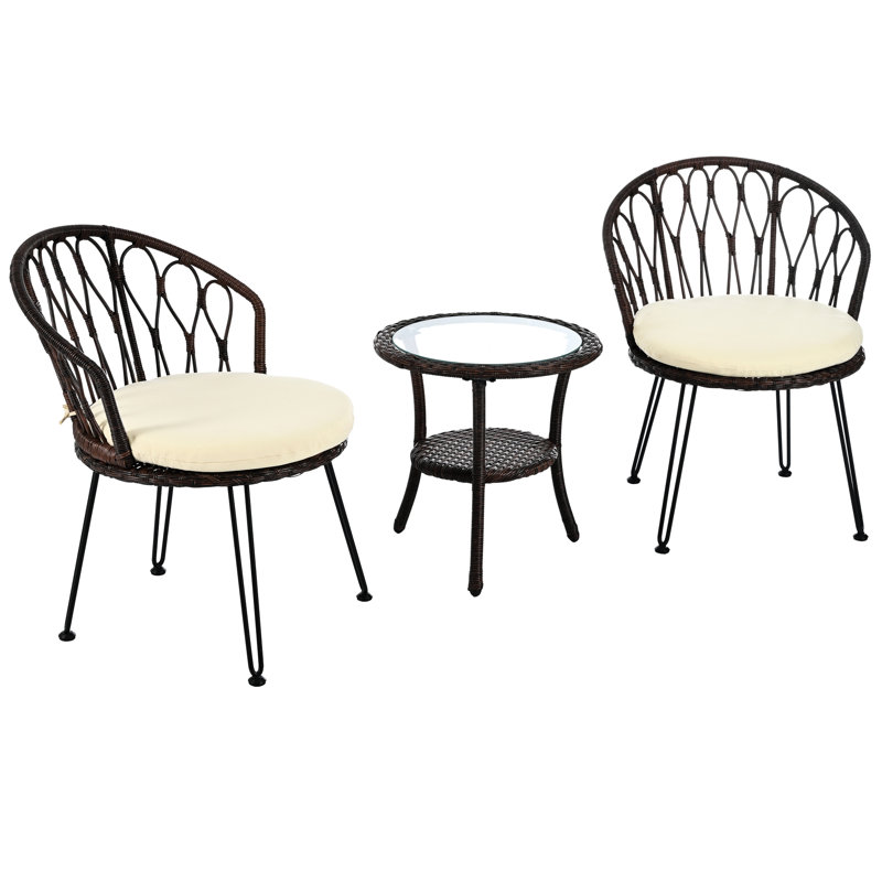 Chaise et table de patio pour l'extérieur