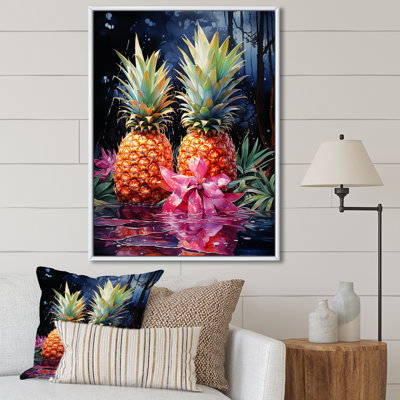 Nectar néon ananas sur toile