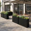 Jardinières rectangulaires en métal pour plantes d'extérieur-1434352582