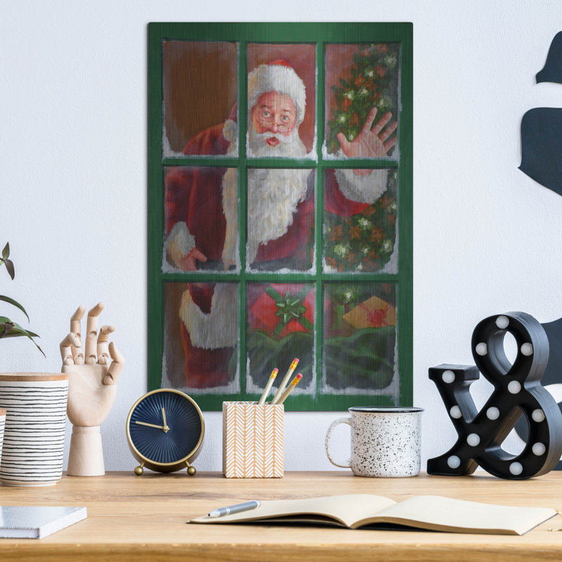 «Santa Window 4» par David Lindsley, H 16 po x l 12 po