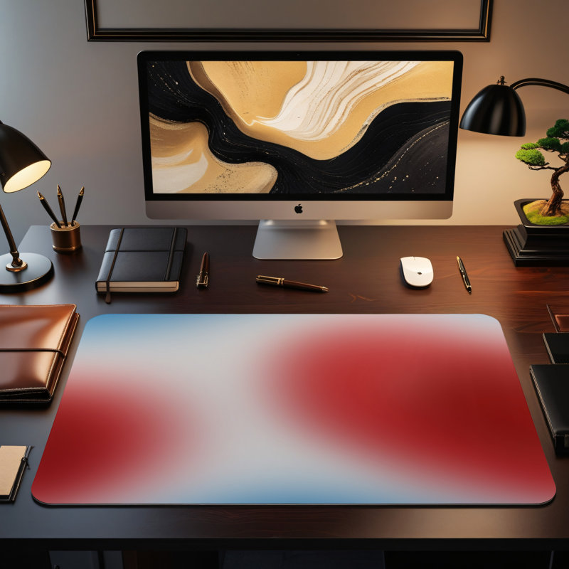 Polyester Desk Pad, 14.4x12.1