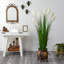 Herbe artificielle 63 po en pot