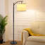 Lampe sur pied arquée 60 po Rhena