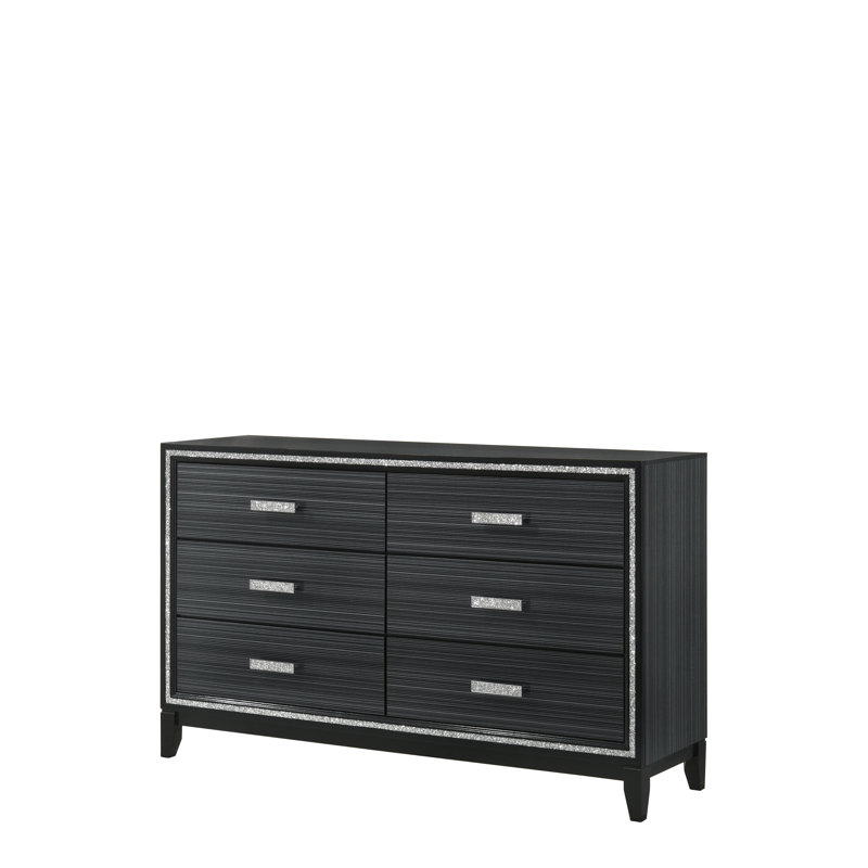 Jaxson 63'' W 6 - Drawer Dresser, Weathered Black