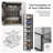 24-Piece Stackable Shoe Cabinet With Transparent Front Door Plastic Sneaker Storage Box