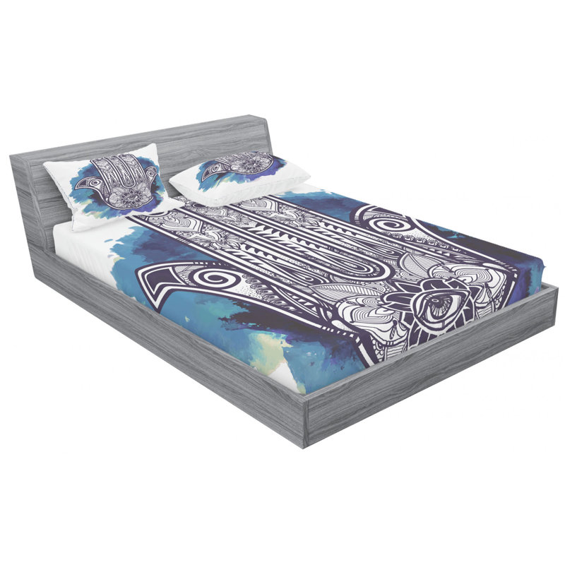 Microfiber Sheet Set, Queen Sheet Set with Fitted Sheet