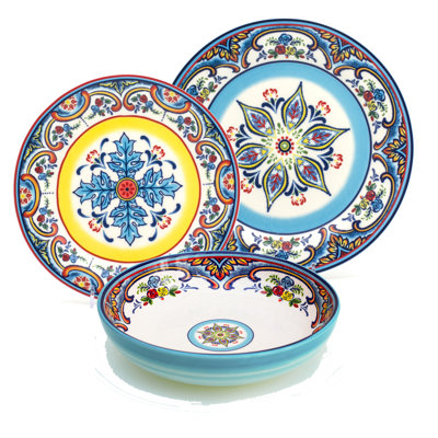 Zanzibar 12 Piece Stoneware Dinnerware Set