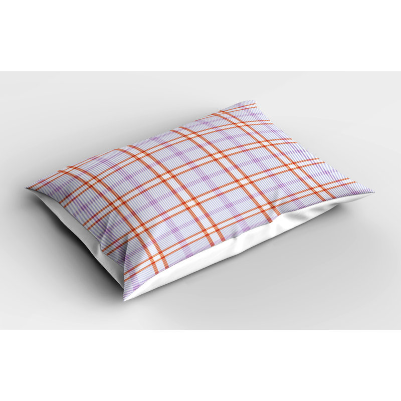 Ensemble de 2 taies décoratives à motif écossais Ambesonne 30 po x 20 po lavande et terre de Sienne