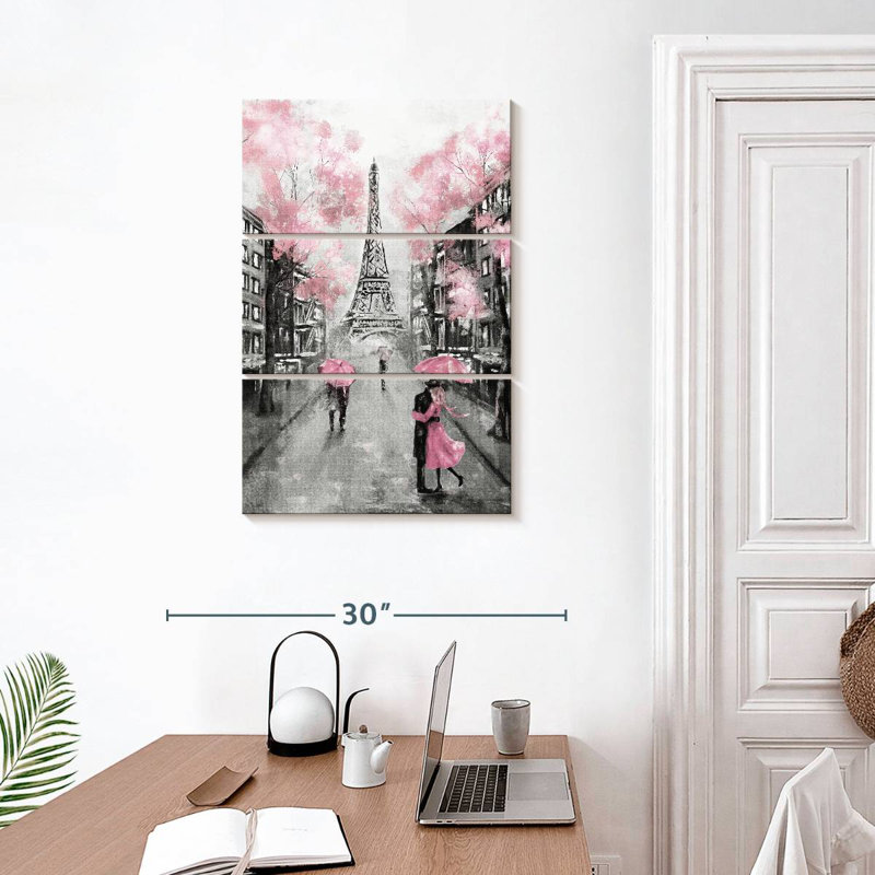 Lilie pop rose Paris, H 32 po x l 20 po