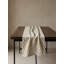 Rustic Beige Chevron Boucle Indoor Outdoor Table Runner 14x72