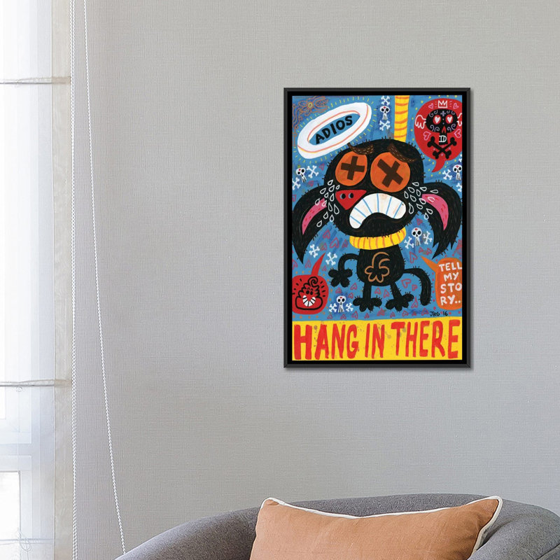 « parenthèse de sufrir », reproduction sur toile, H 26 po x l 18 po x P 1,5 po, Toile avec cadre noir