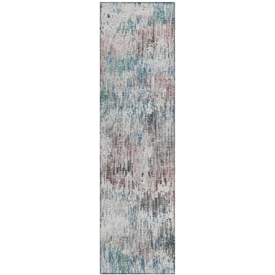 Tapis intérieur / extérieur bleu en polyester tissé à la machine Yakita