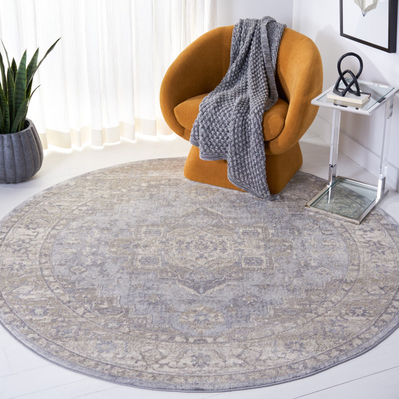 Wynton Performance Oriental Rug, Round 6'7"