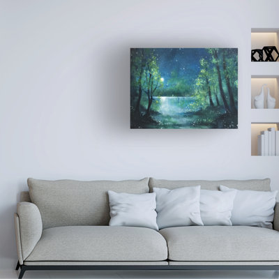 Jennifer Taylor Art Moonlight Lake Canvas Art