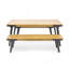 1 Dining Table+2 Dining Benches