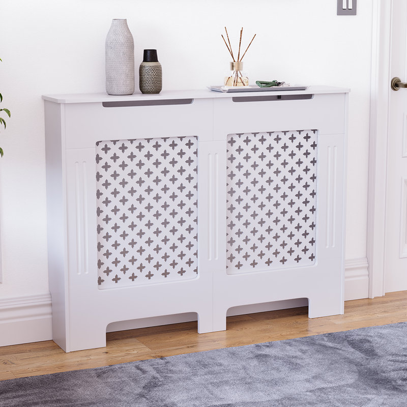 Reta Radiator Cover, 82cm H x 111cm W x 19cm D, White