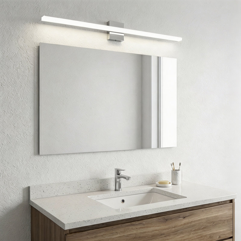 Luminaire de meuble-lavabo à DEL à intensité variable 31,5 po Jhalia, 6500K (blanc froid), H 4,3 po x l 31,5 po x P 2,87 po