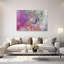 Wasp In Dreamy Bubbles Colorful Delicate Dreamy Bee Nature Plant Wall Art Print 1 Piece Wrapped Canvas Wall Art-1838345482