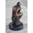 The Thinker Thinking Man By Auguste Rodin Bronze Desktop Statue Sculpture Figure 6" X 4"