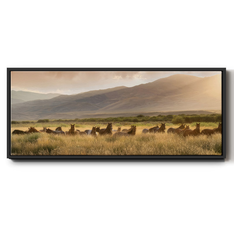 «Wild and Free I», toile encadrée, H 12 po x l 30 po