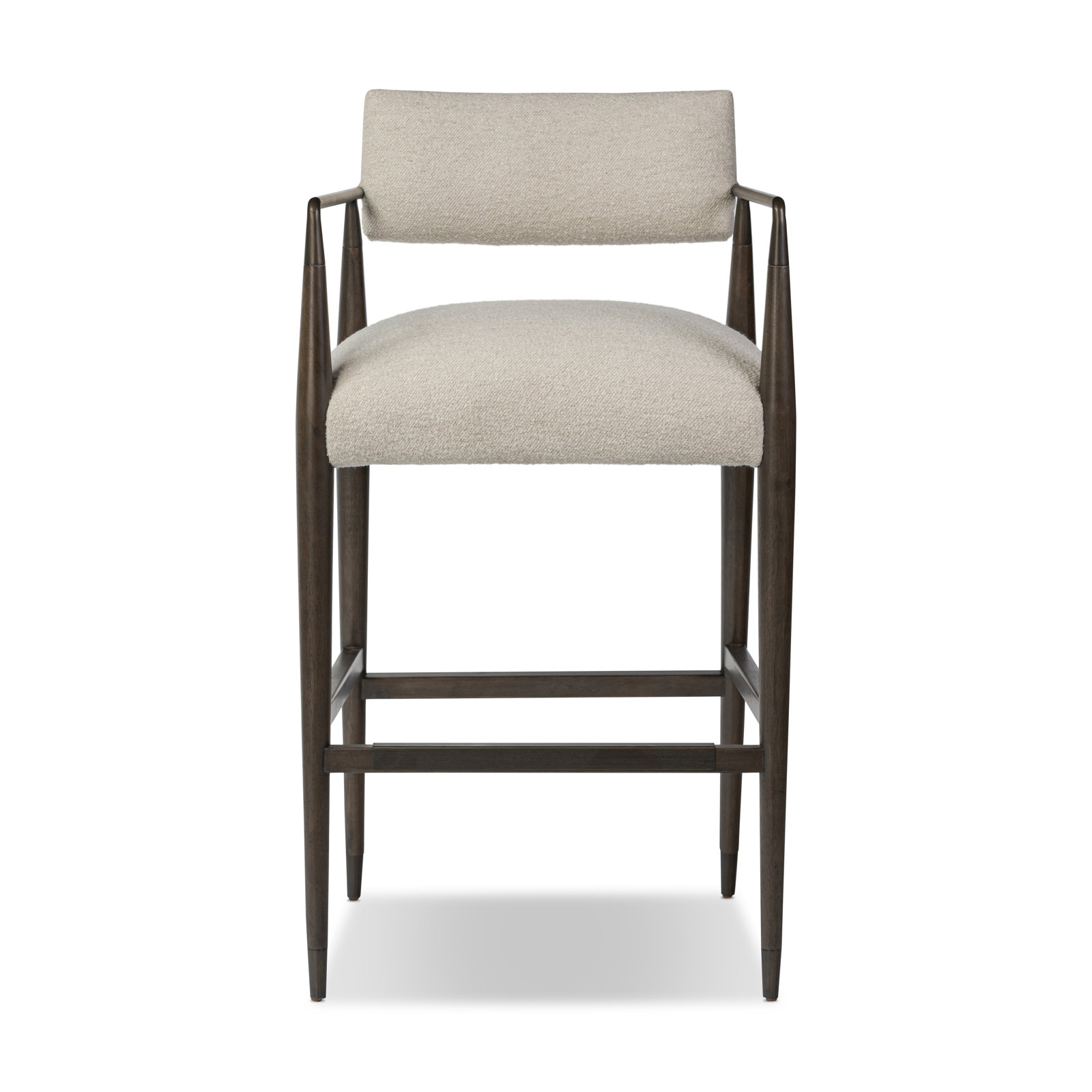 Deana Bar Stool, Sierra Brown/Aged Bronze, Charter Oatmeal/Polyester Blend, Bar Stool (31.97" Seat Height)