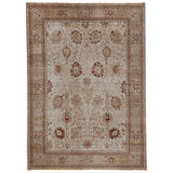 Hand Knotted Area Rug in Ivory