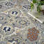 Tapis floral tissé à la machine 7 pi x 10 pi