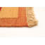 Tapis de zone en laine orange/rouge 8 pi 2 po x 10 pi 2 po one-of-kind à la main-noué la new age anatolian