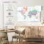 Carte du monde pastel Keiri-108158730