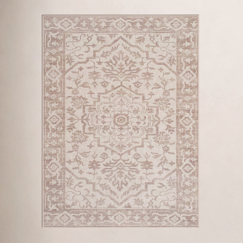 Bellecourt Machine Washable Area Rug, Rectangle 3'6" x 5'6"