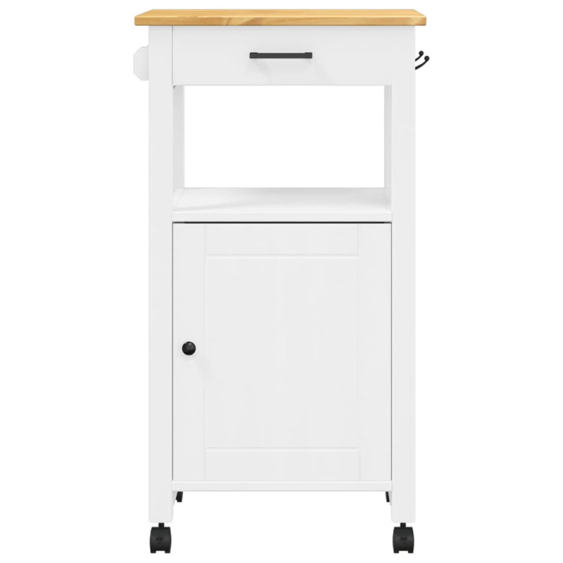 Kitchen Serving Cart, White