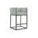 Upholstered Counter Stool with Metal Frame