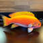 Statue de poisson orange
