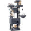 Cat Tree for Indoor Cats, 176cm Large Cat Tower, Multi-layer Scratching Post with 3 Platforms, 2 Caves, 7 Sisal Posts, Hammock, Pompoms, Heavy-Duty for Multi-Cat Homes-161839091