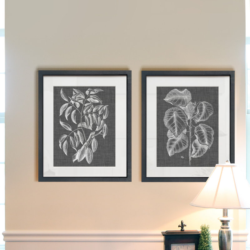 Impression sur toile, "graphique 1", ensemble de 2 reproductions d’art sur papier
