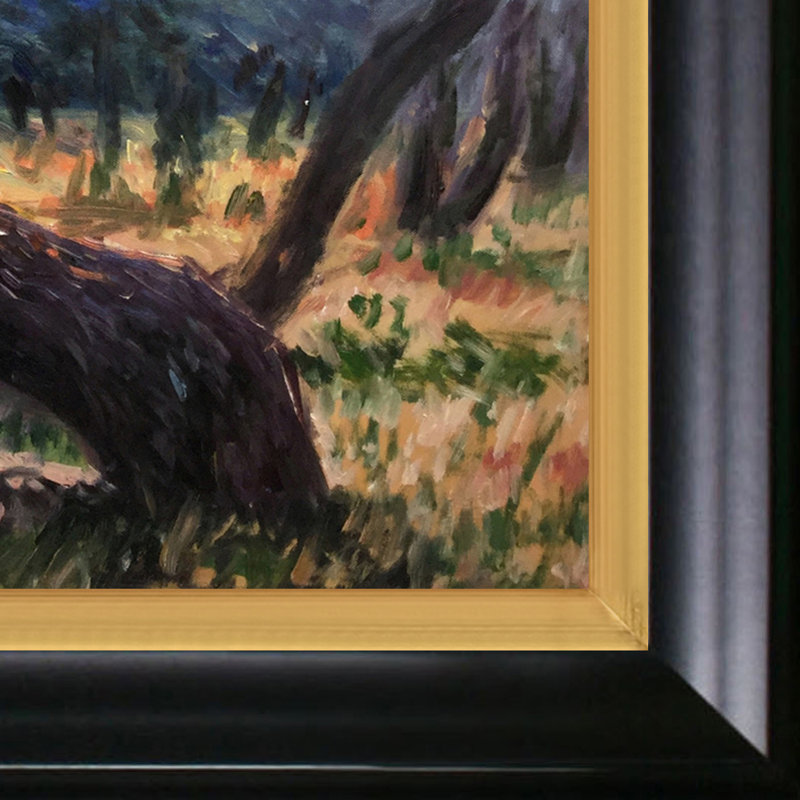 «Olive Trees (Study)» par Claude Monet, reproduction d'art sur toile encadrée, H 26 po x l 30 po x P 2 po