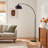 Emersynn 78.7'' Arched/Arc Floor Lamp with Remote Control, LED Bulb Included, and Metal Shade-1340252766