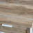 Coastal Oak Woven Front Coffee Table with White Iron Frame-1965509434